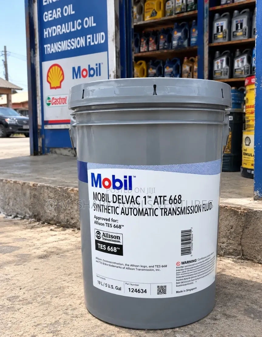 19L of Mobil Delvac 1 ATF 668,Synthetic Automatic Transmission Fluid
