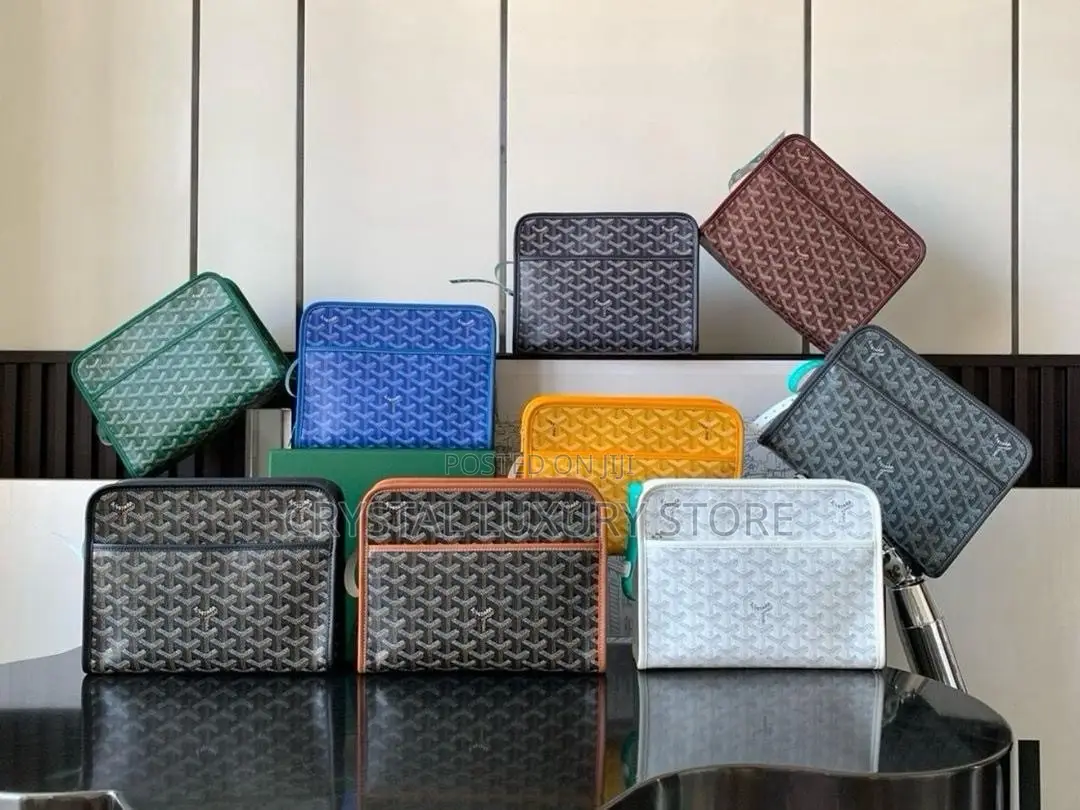 Goyard Quality Luxury Men Genuine Leather Purse