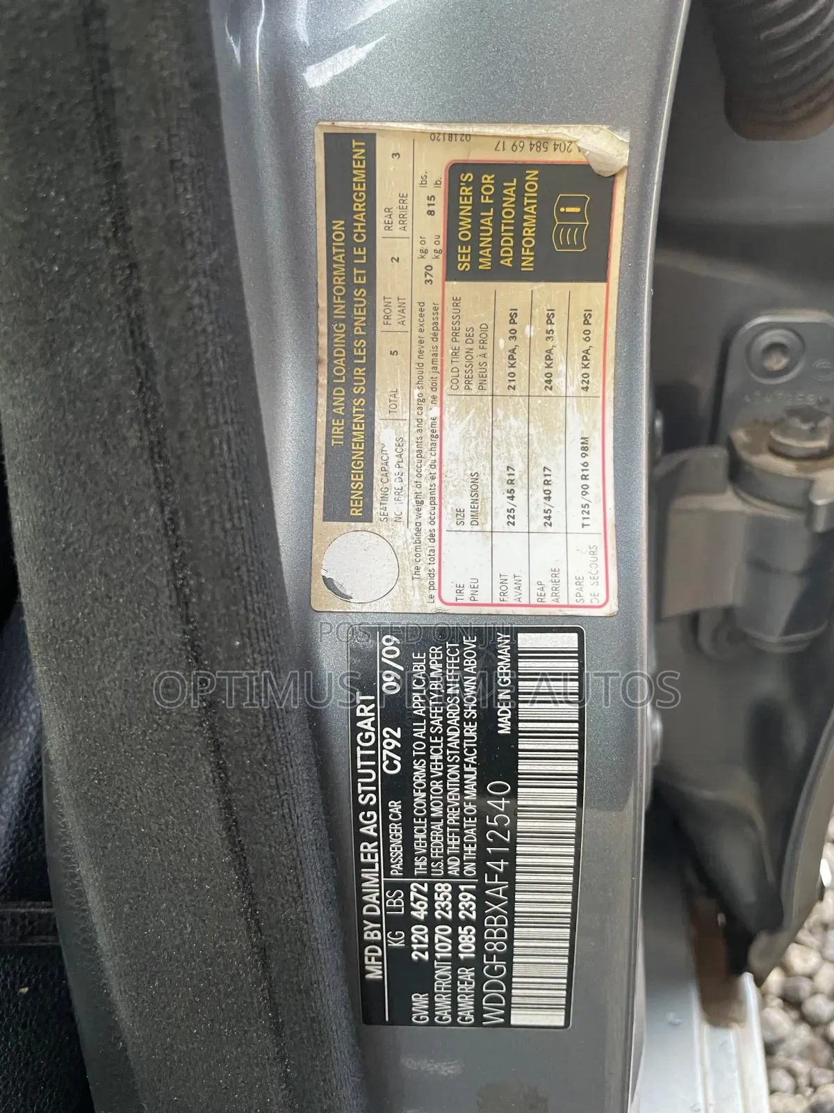 Mercedes-Benz C300 Sport 4Matic Sedan AWD (3.0L 6cyl 7A) 2010 Gray
