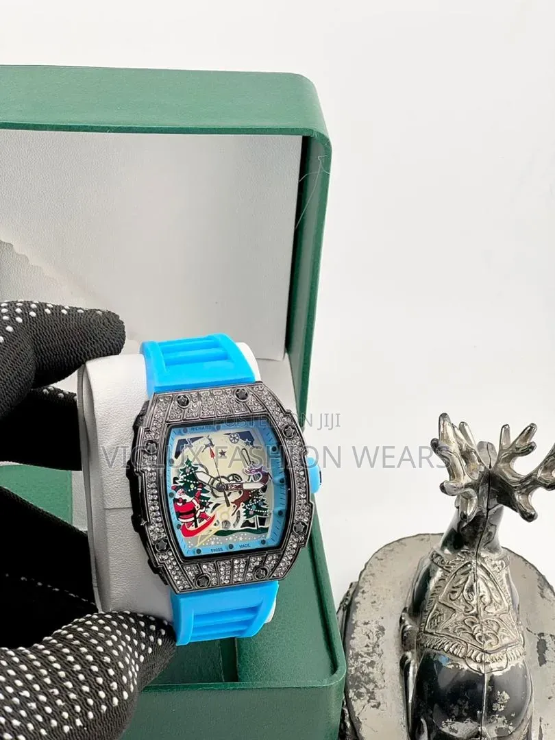 Quality Ice Richard Mille Rubber Wrist Watch