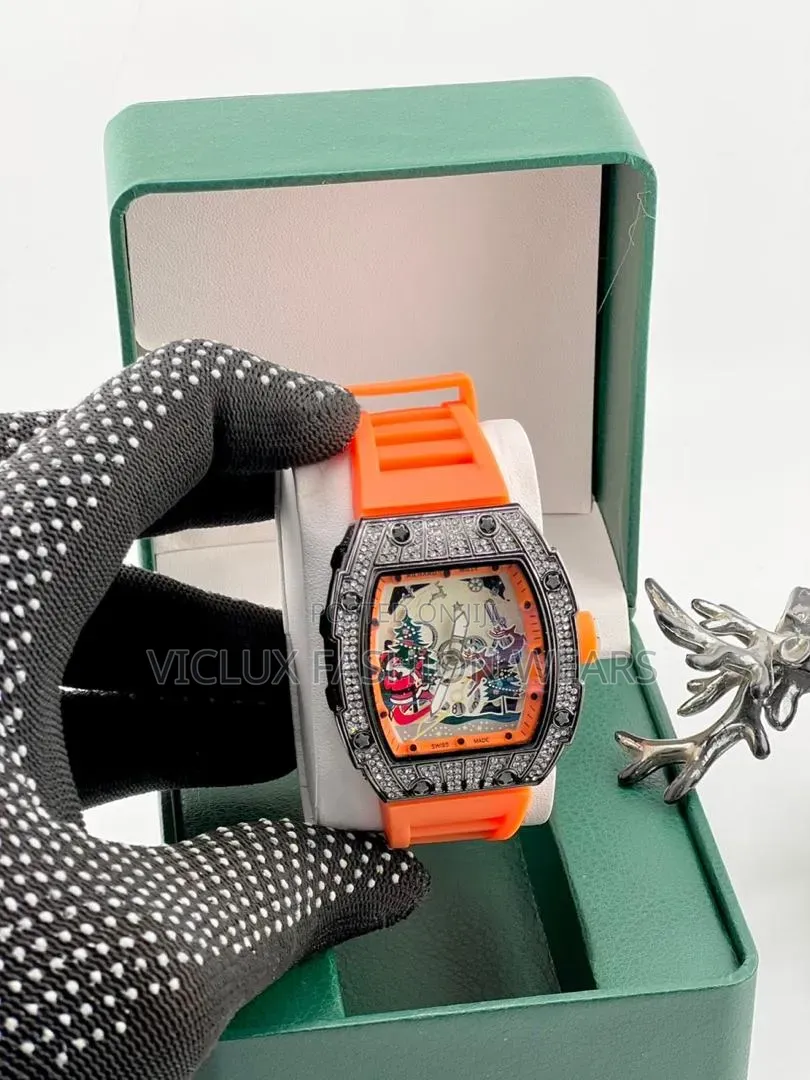 Quality Ice Richard Mille Rubber Wrist Watch
