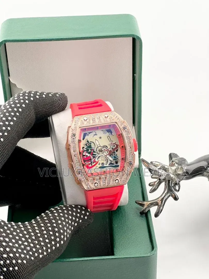Quality Ice Richard Mille Rubber Wrist Watch