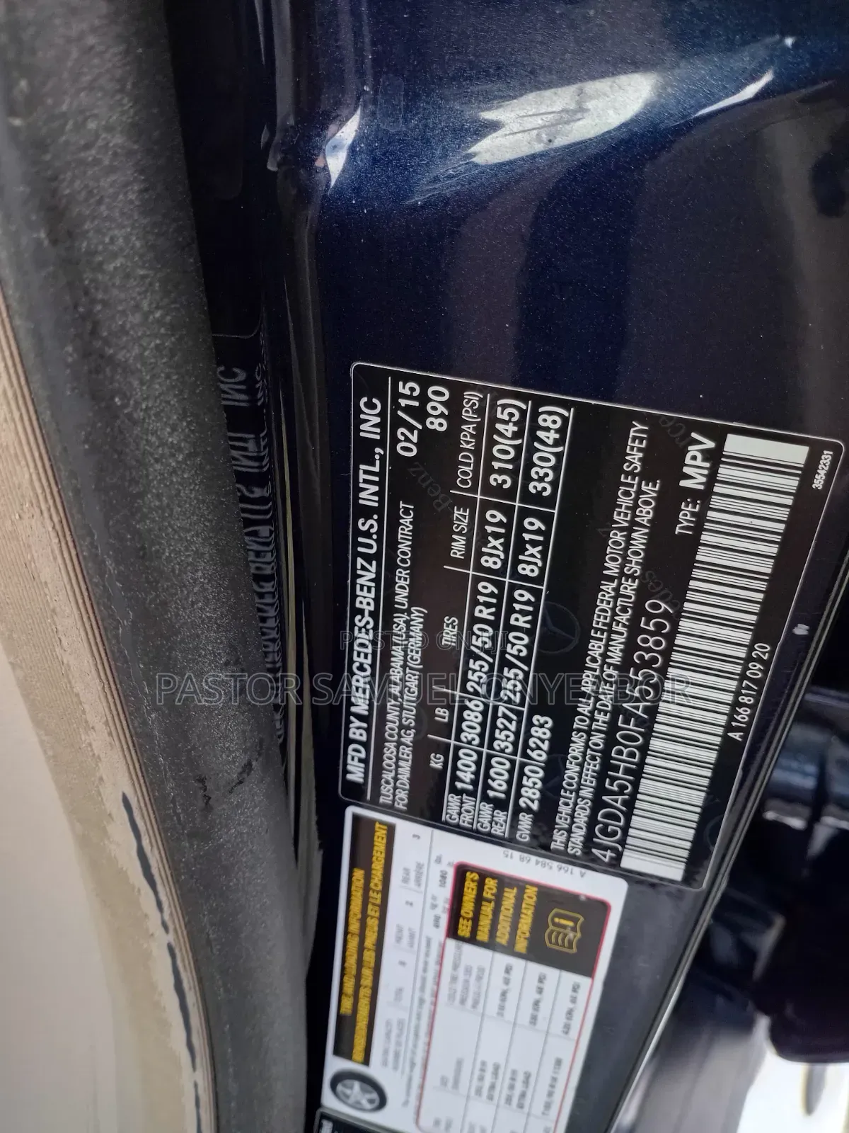 Mercedes-Benz M Class 2015 Blue