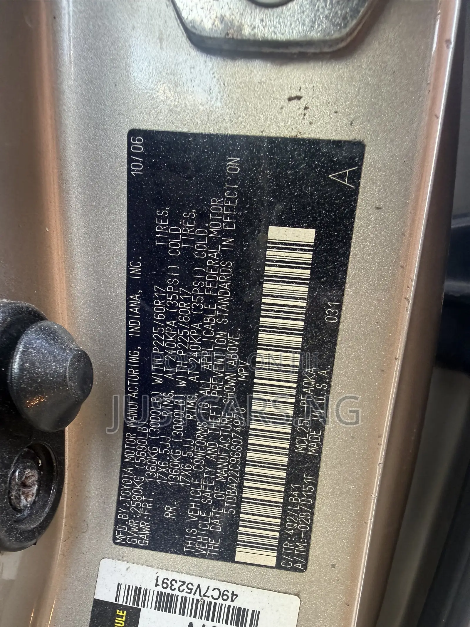 Toyota Sienna XLE AWD 2006 Gold