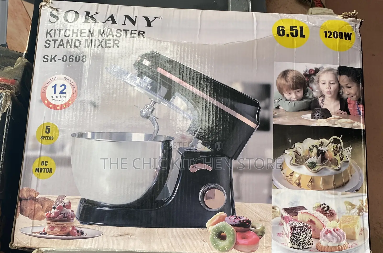 6.5 Liter Sokany Stand Mixer