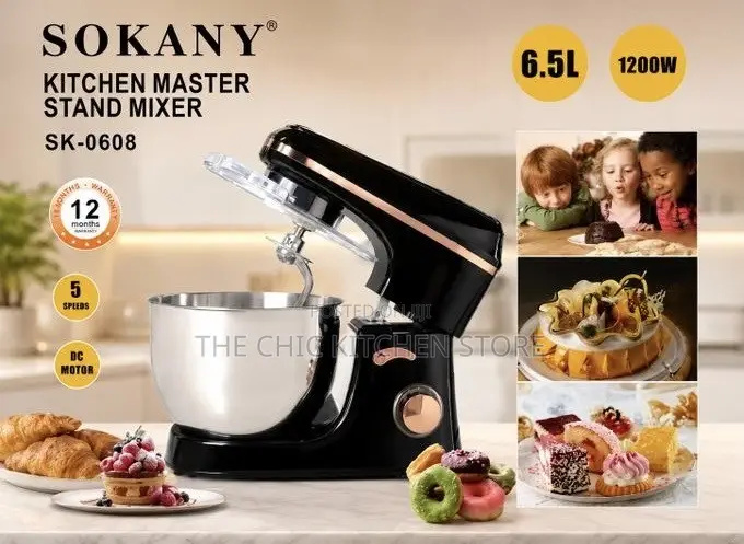 6.5 Liter Sokany Stand Mixer
