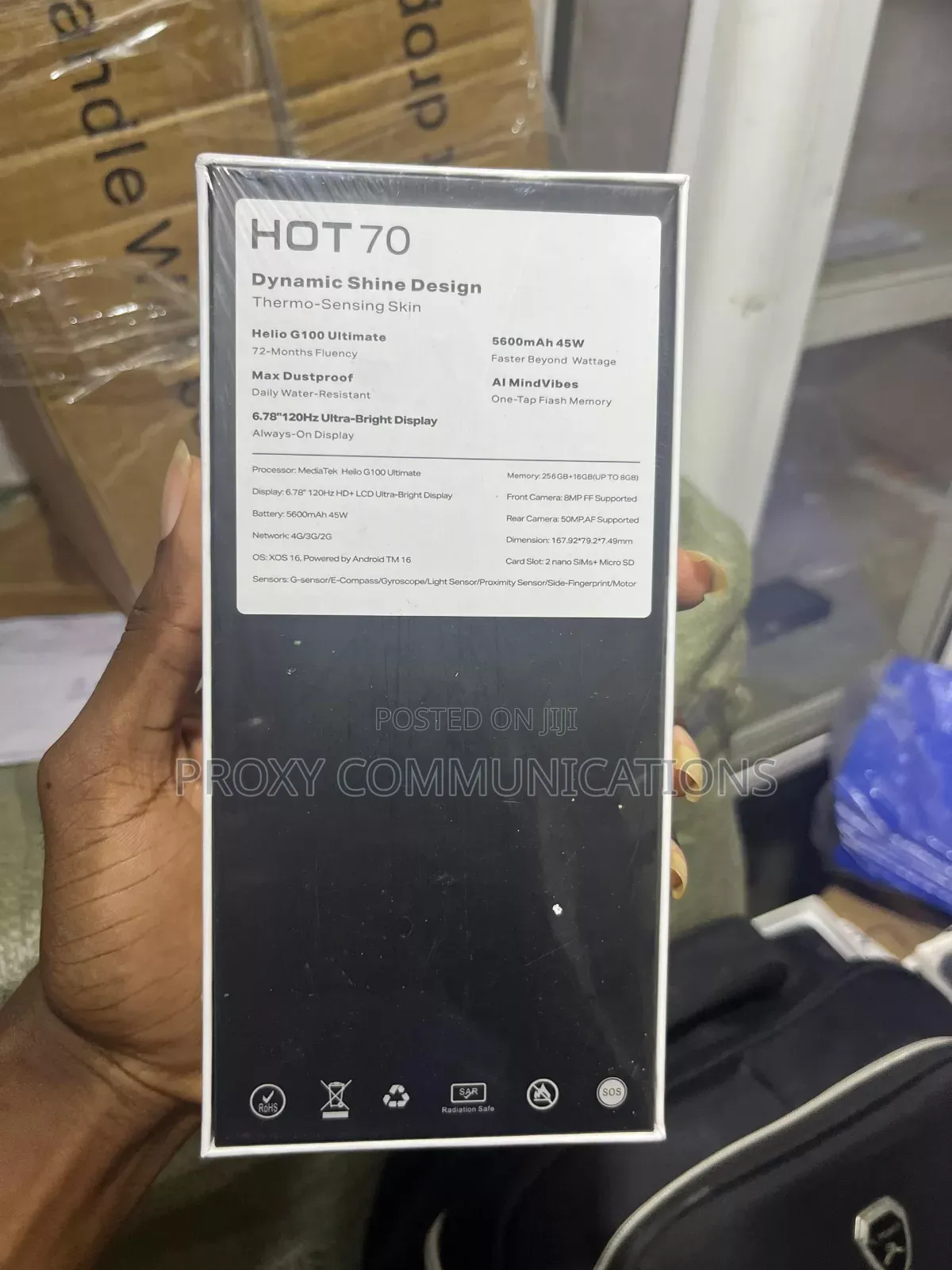 New Infinix Hot 70 256 GB Silver