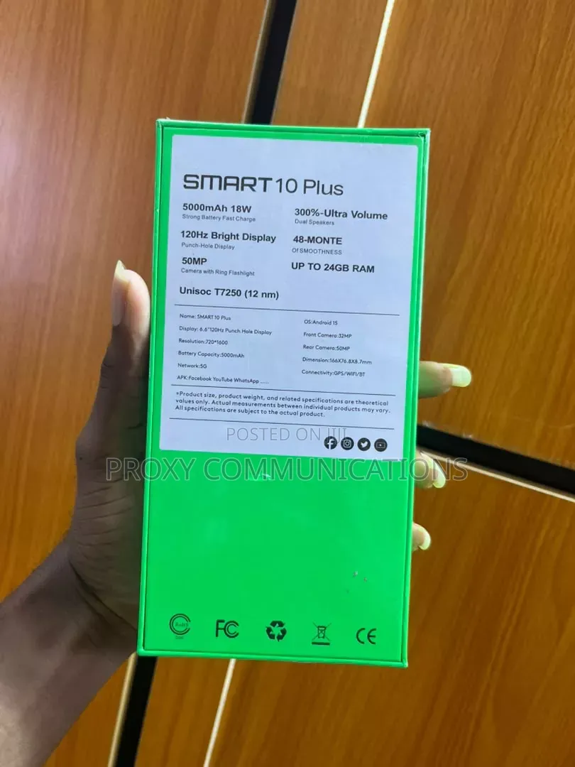 New Infinix Smart 10 Plus 128 GB Black