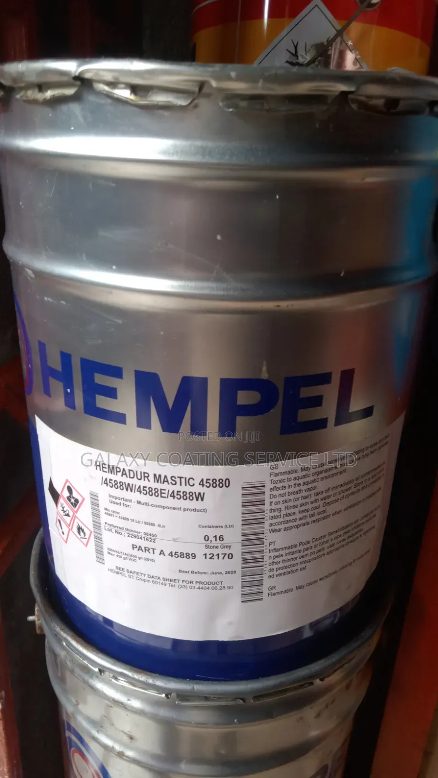 Hempadumastic Epoxy Grey (A and B Comp.)