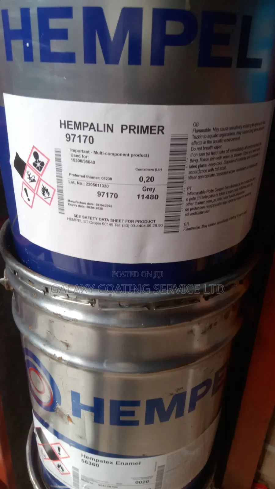 Hempalin Primer Grey