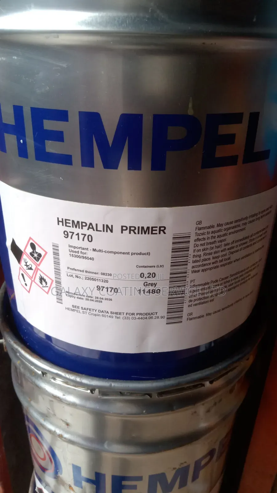 Hempalin Primer Grey
