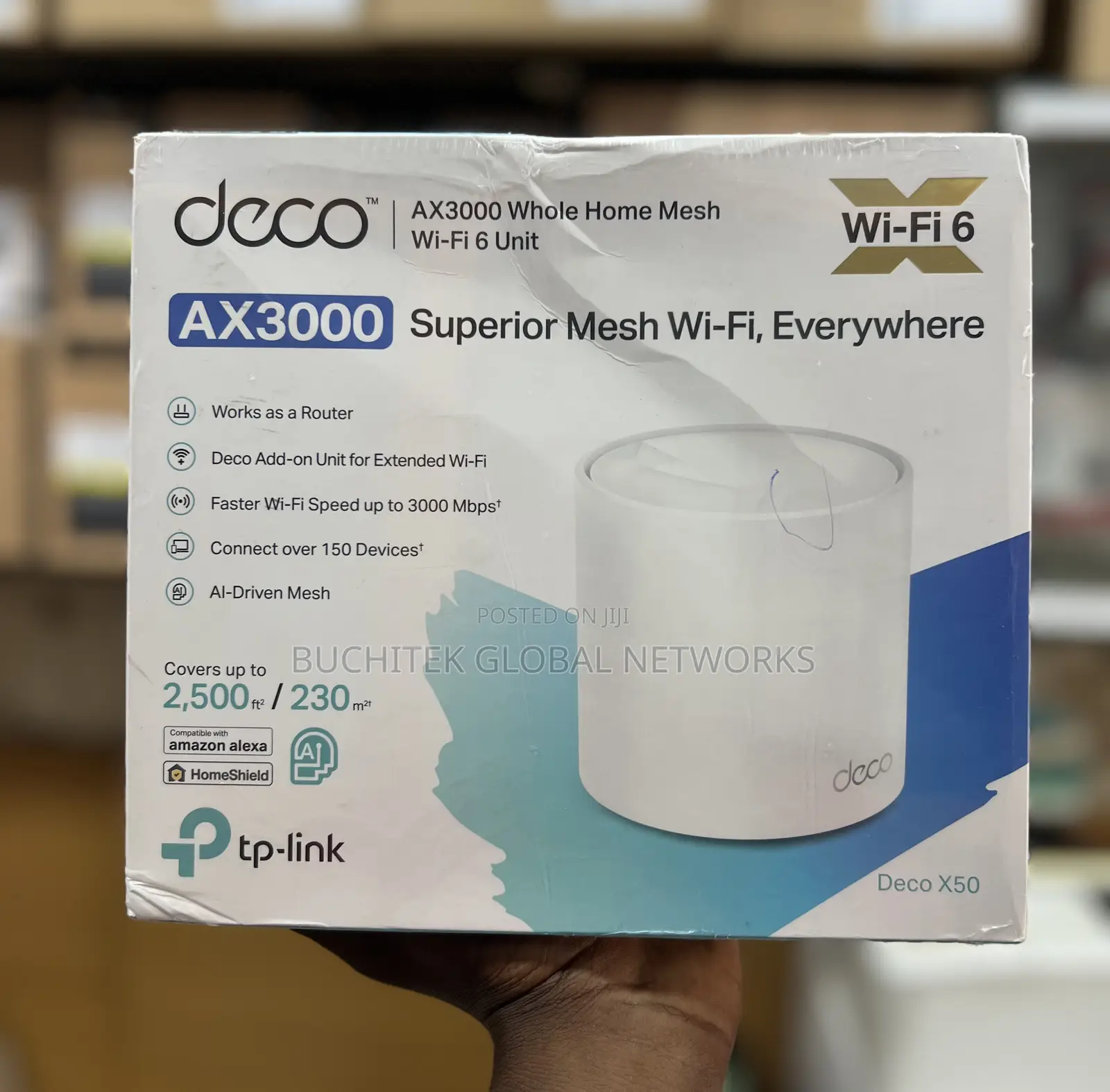 TP Link Deco X50 Ax3000 Whole Home Mesh Wifi (1-Pack)