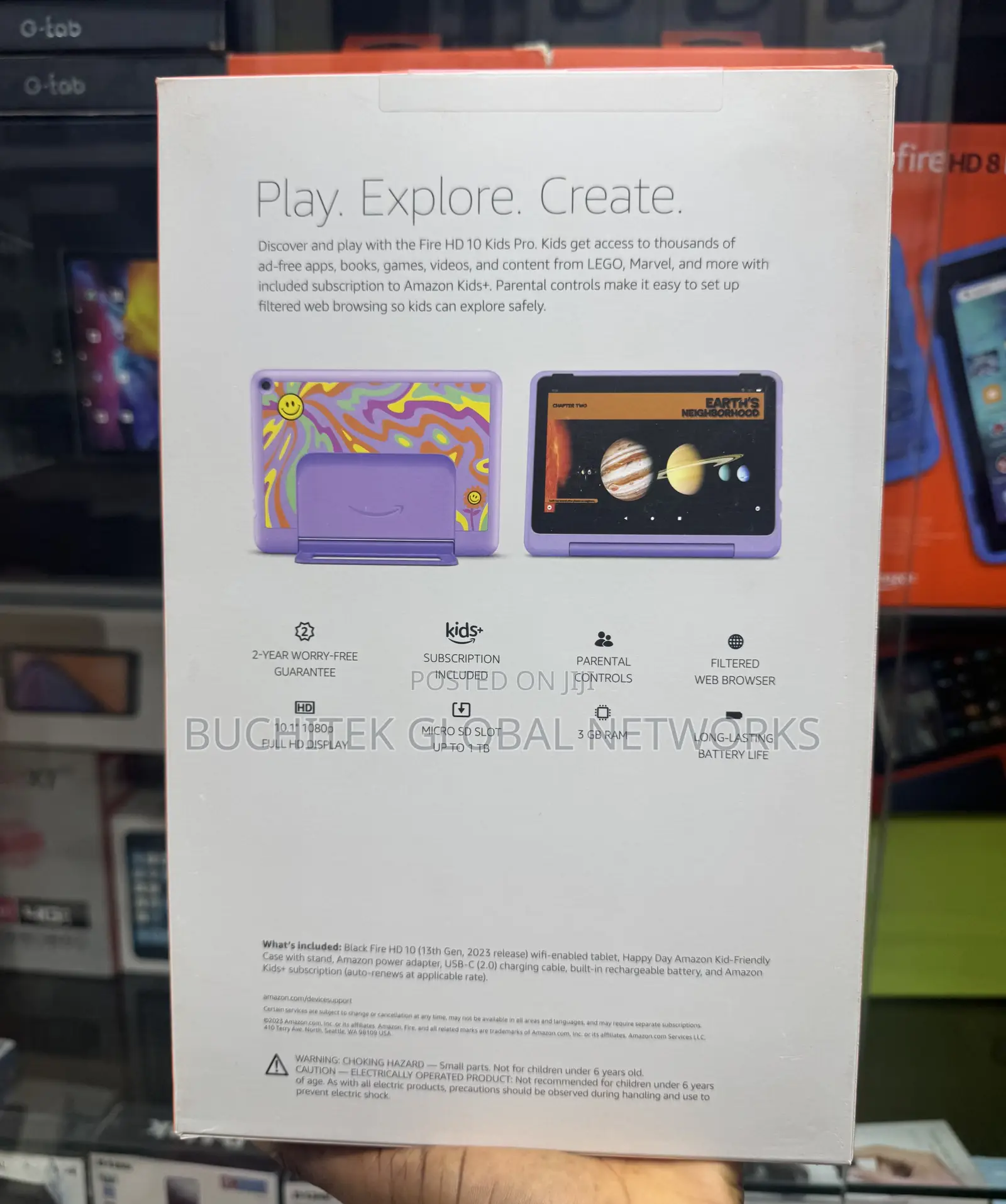 New Amazon Fire HD 10 Kids Pro 32 GB Black