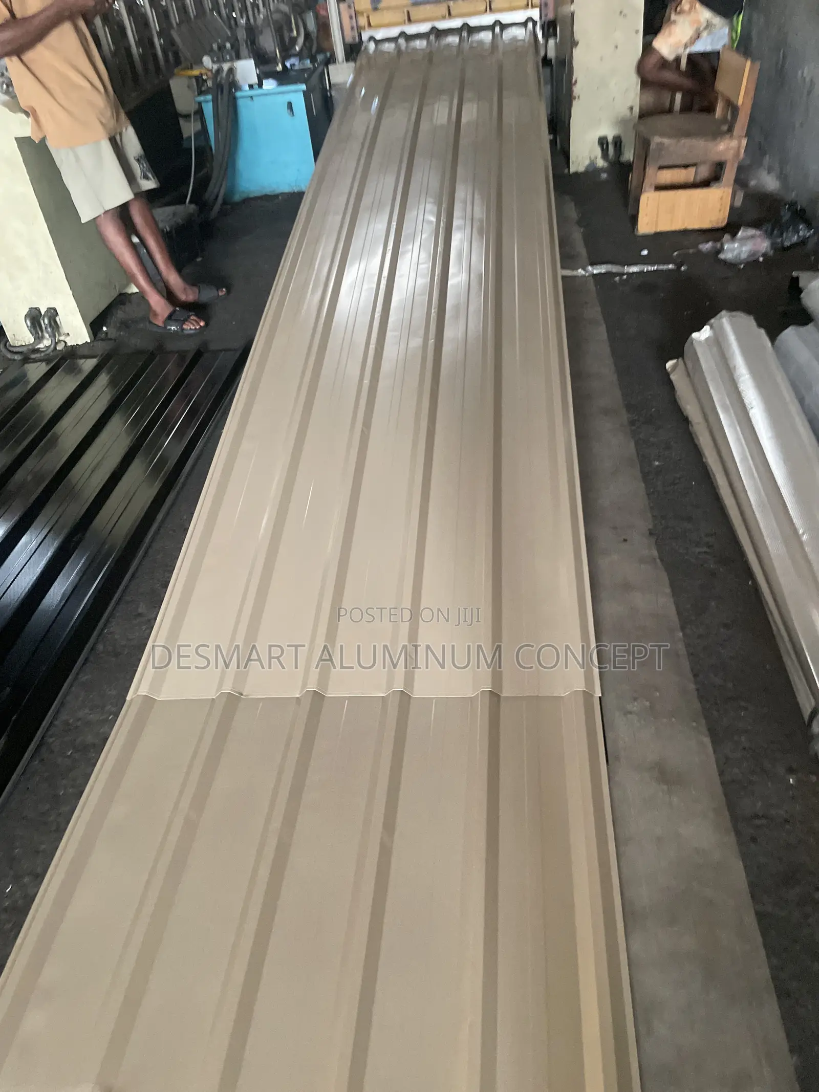 BEIGE 0.55mm Heavy-Duty Roofing Strong. Classy.Built for Lagos Weather