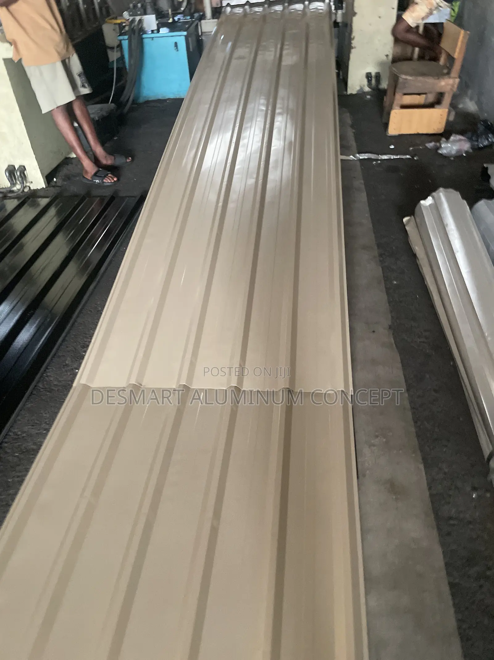 BEIGE 0.55mm Heavy-Duty Roofing Strong. Classy.Built for Lagos Weather