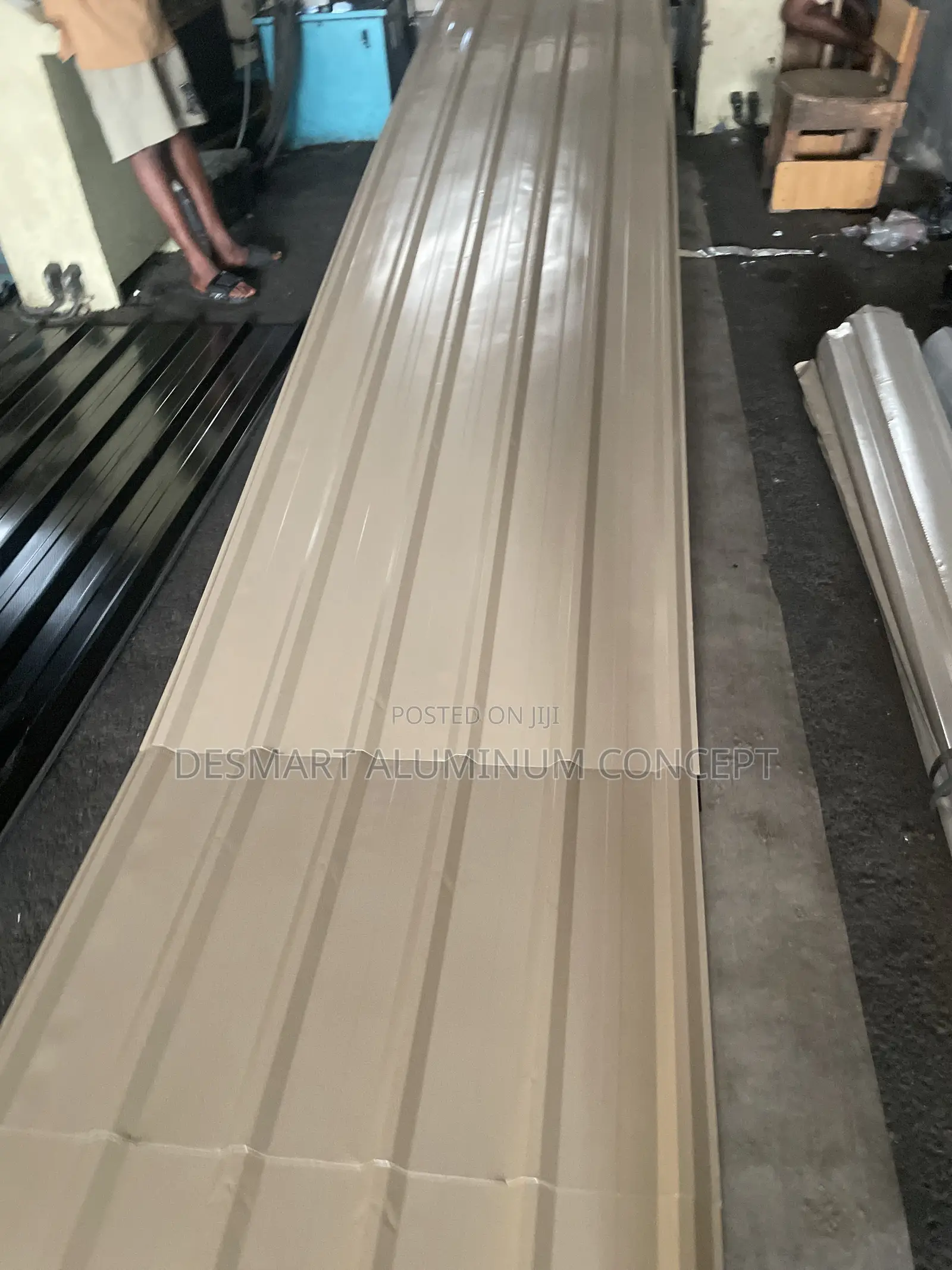 BEIGE 0.55mm Heavy-Duty Roofing Strong. Classy.Built for Lagos Weather