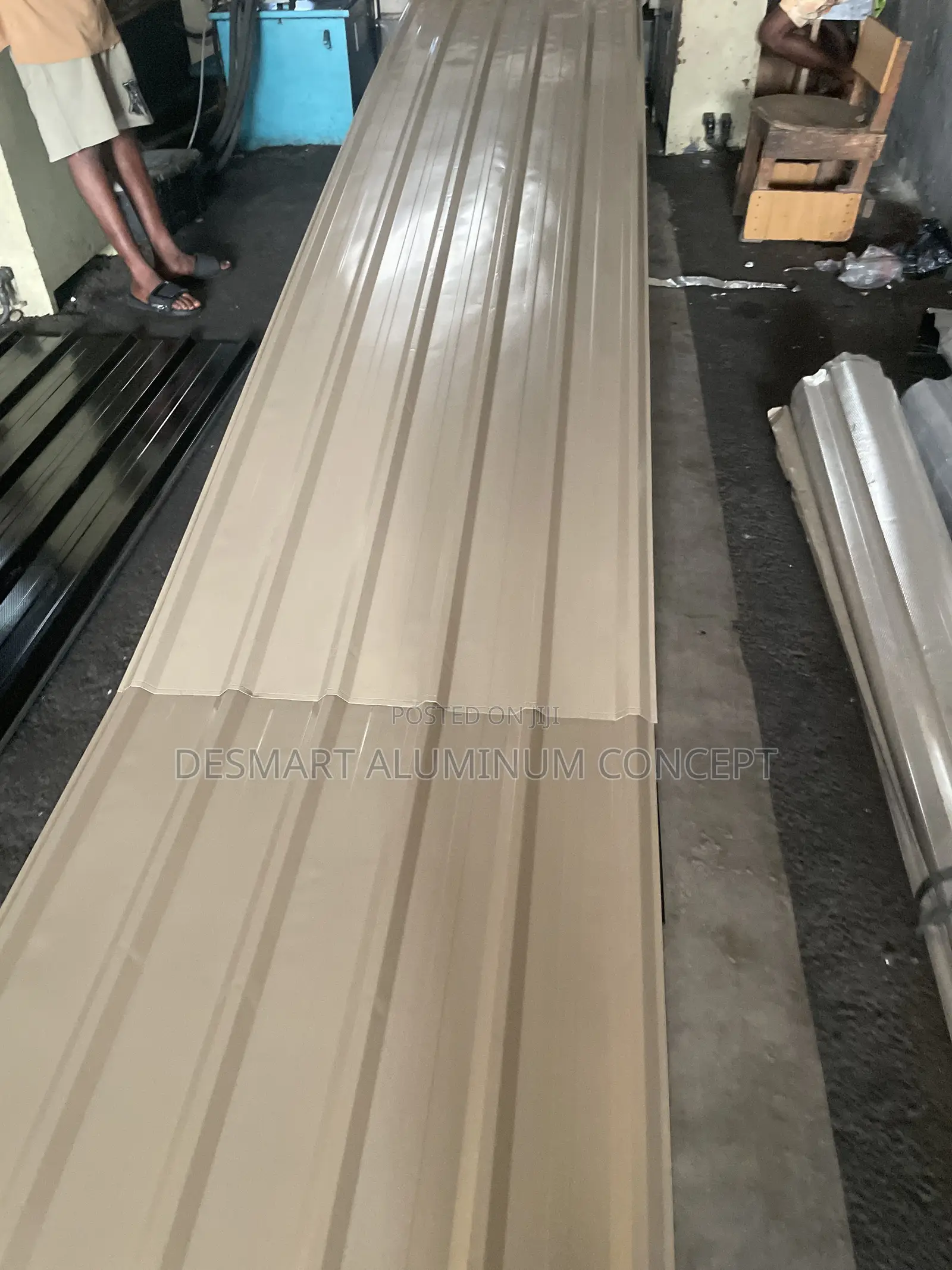 BEIGE 0.55mm Heavy-Duty Roofing Strong. Classy.Built for Lagos Weather