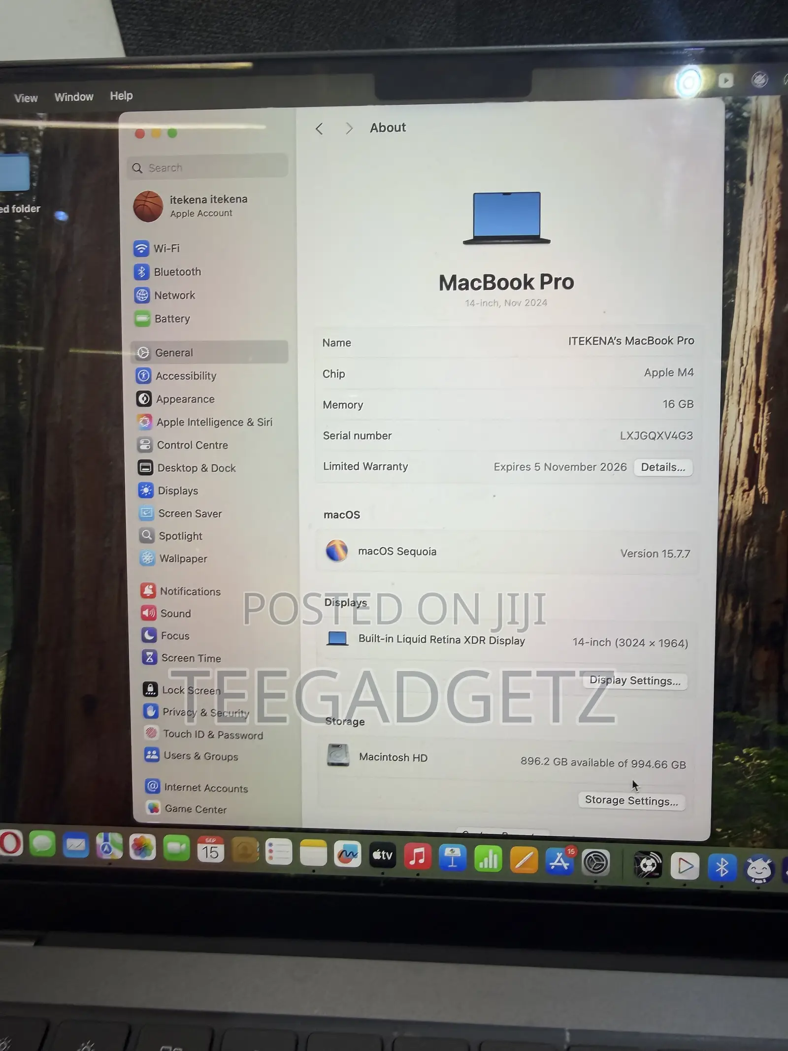 Laptop Apple MacBook Pro 2024 M4 16GB Apple M4 SSD 1T