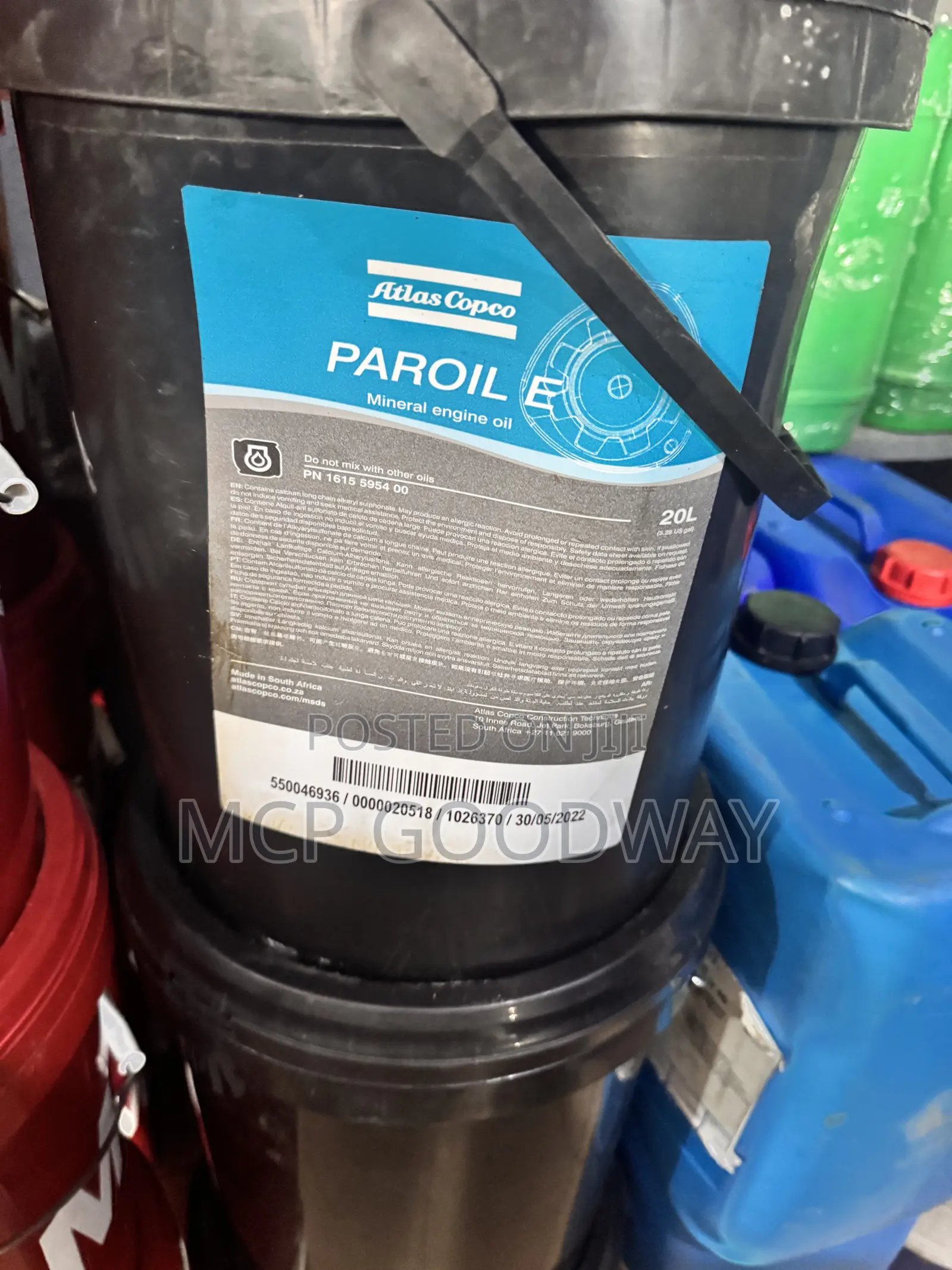 Atlas Copco Paroil E Mineral Engine Oil
