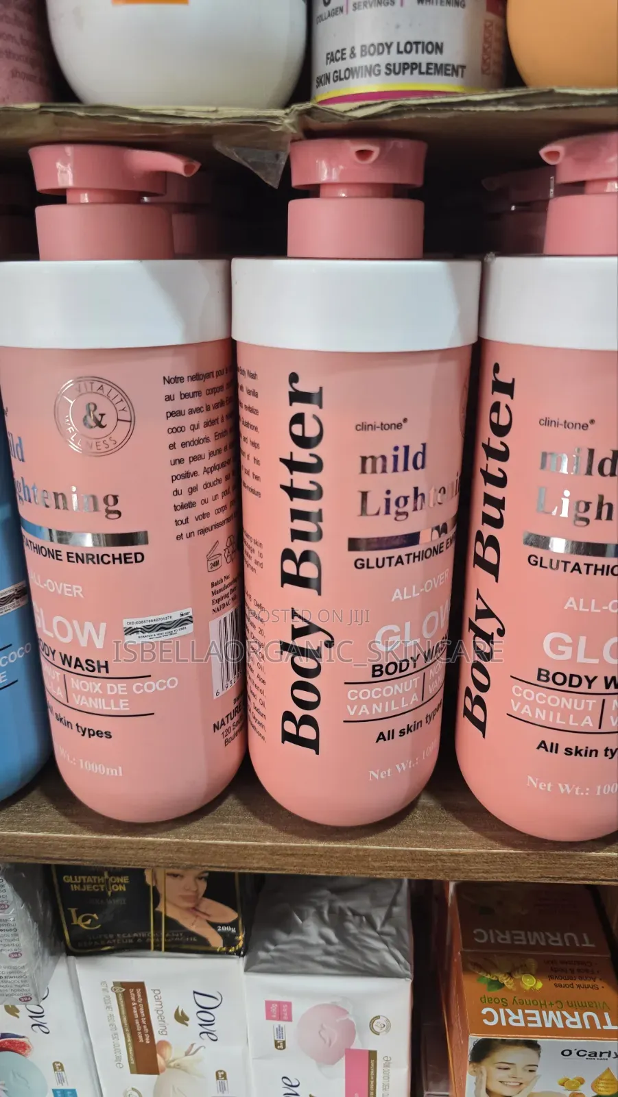 Body Butter Mild Lightening Glutathione Body Wash