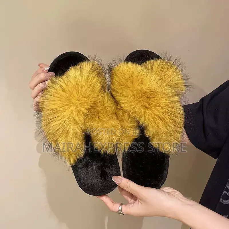 Classic Fluffy Indoor Slides T2mm7