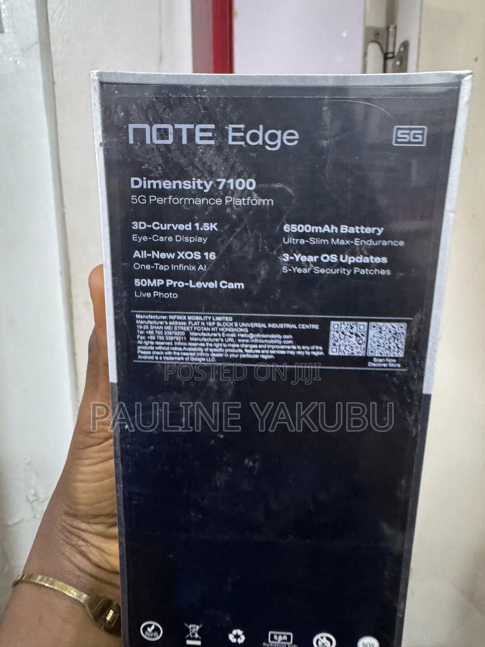 New Infinix Note Edge 128 GB
