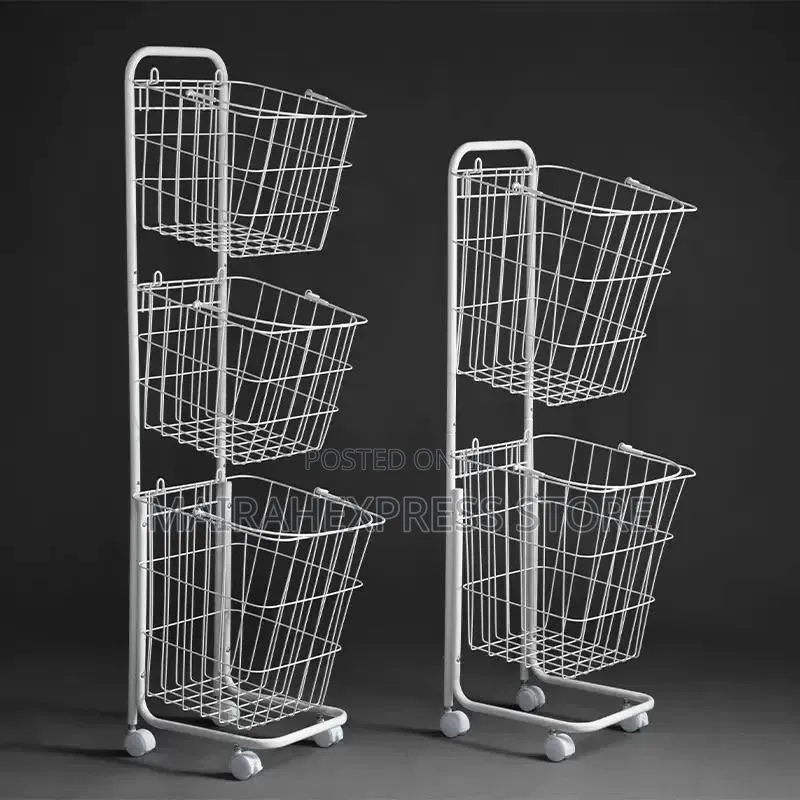 3layer Detachable Laundry Basket With Wheels T2mm7