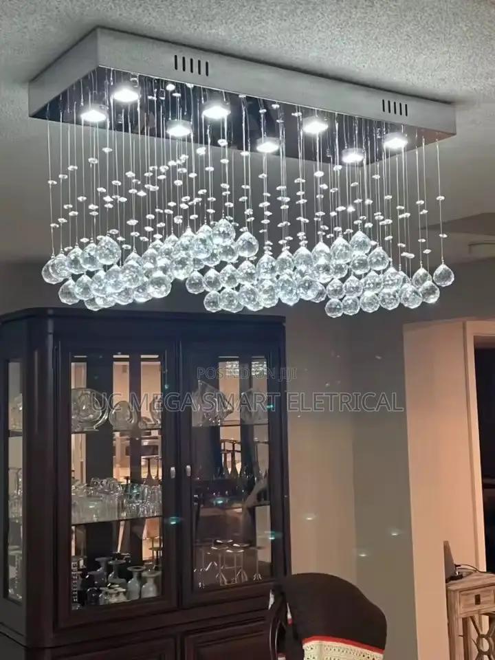 Rectangular Simple Luxury Fashion Creative Crystal Ceiling Light LED
