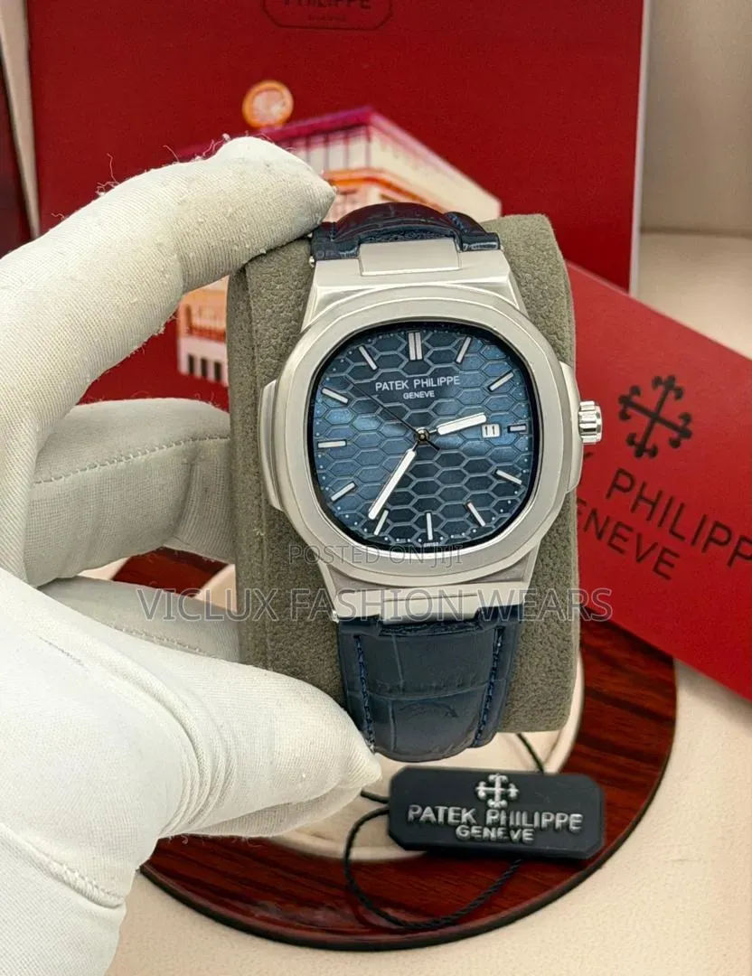 Patek Philippe High Quality Men's Leather Wrist Watch