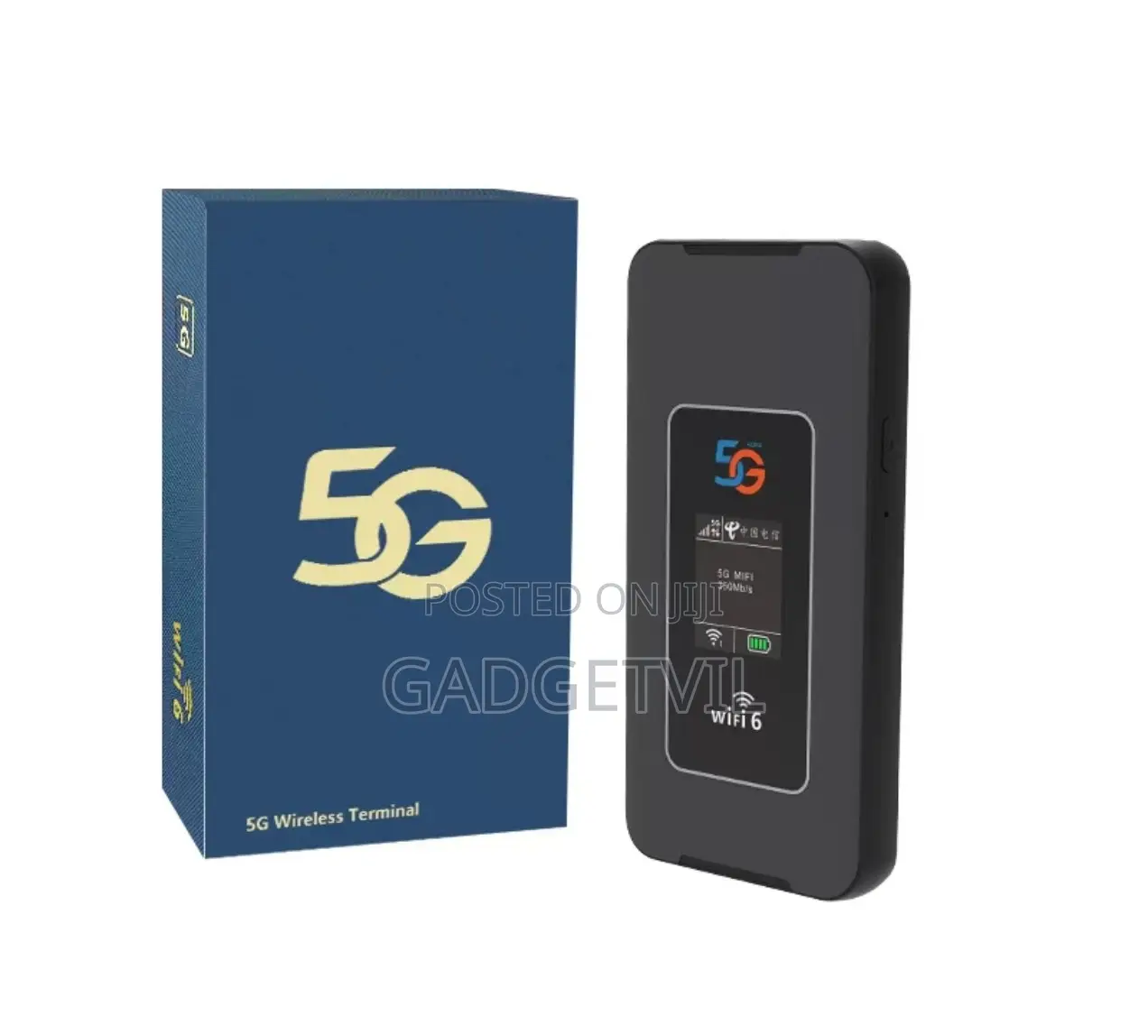 5G Portable Dual-Band Wi-Fi6 1800Mbps MiFi Router With 8000mAh Battery