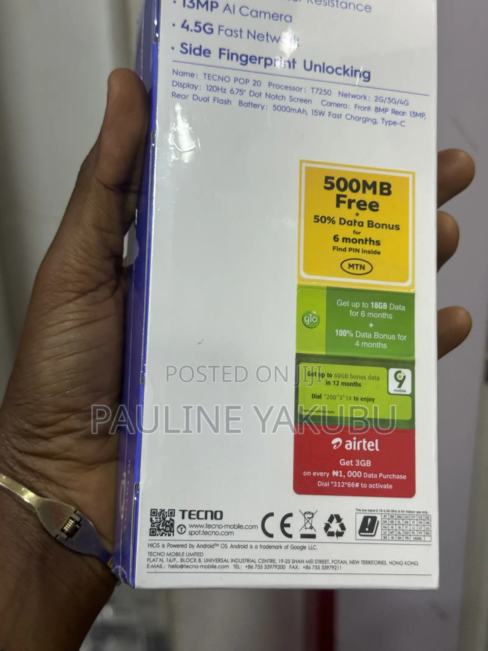 New Tecno Pop 20 64 GB