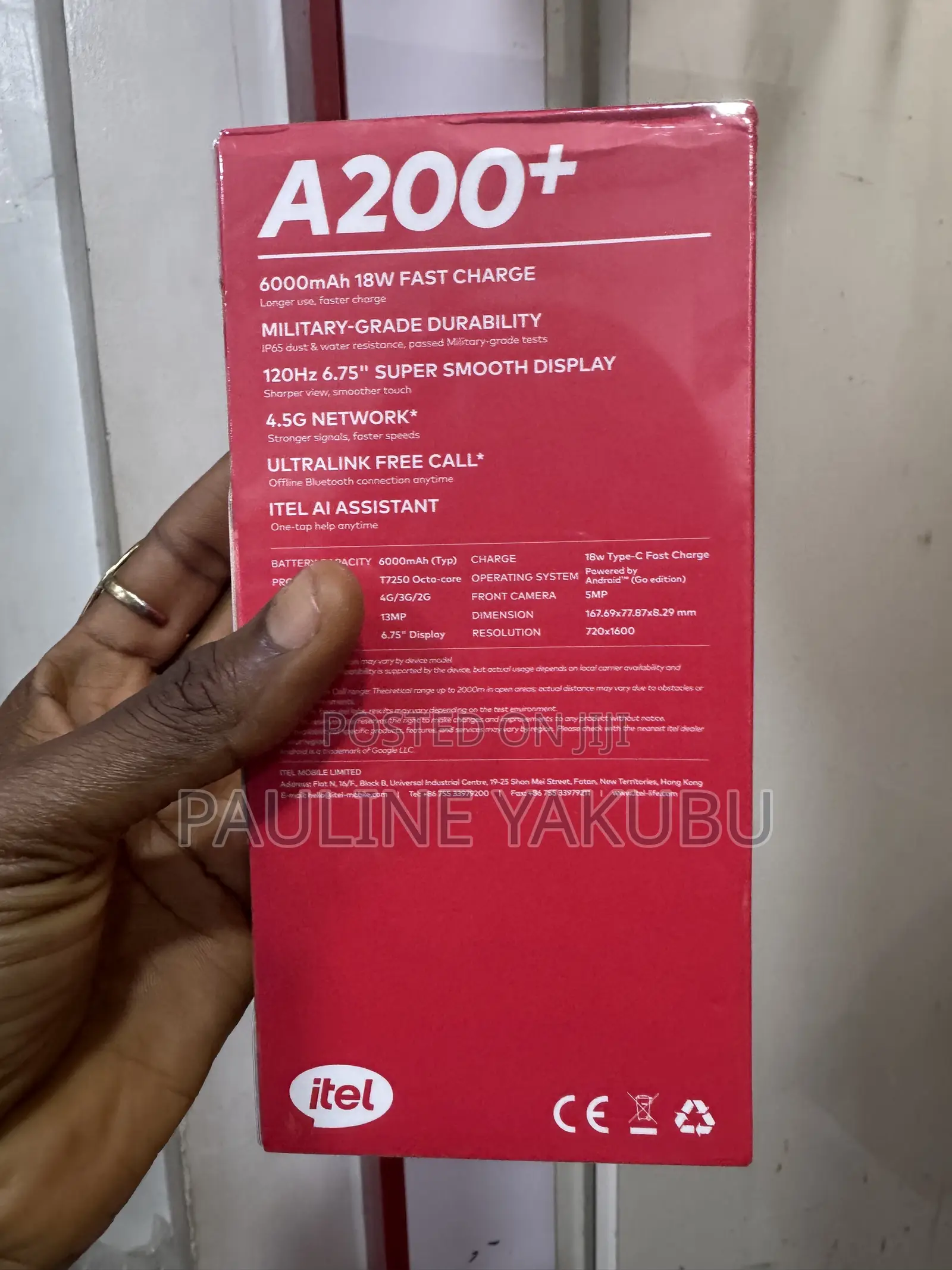 New Itel A200+ 128 GB Black