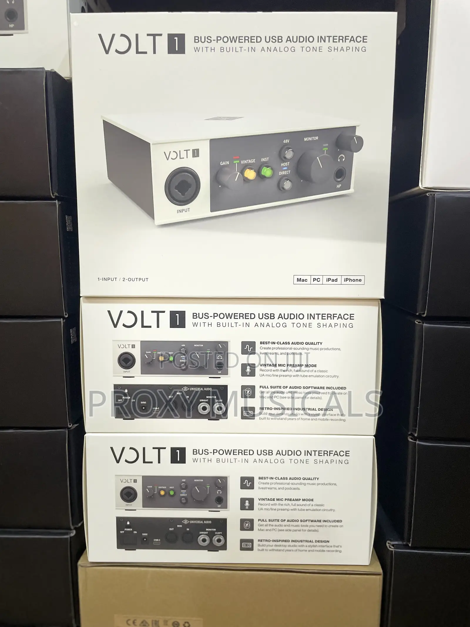 Universal Audio Volt 1 Bus-Powered USB Audio Interface / Soundcard