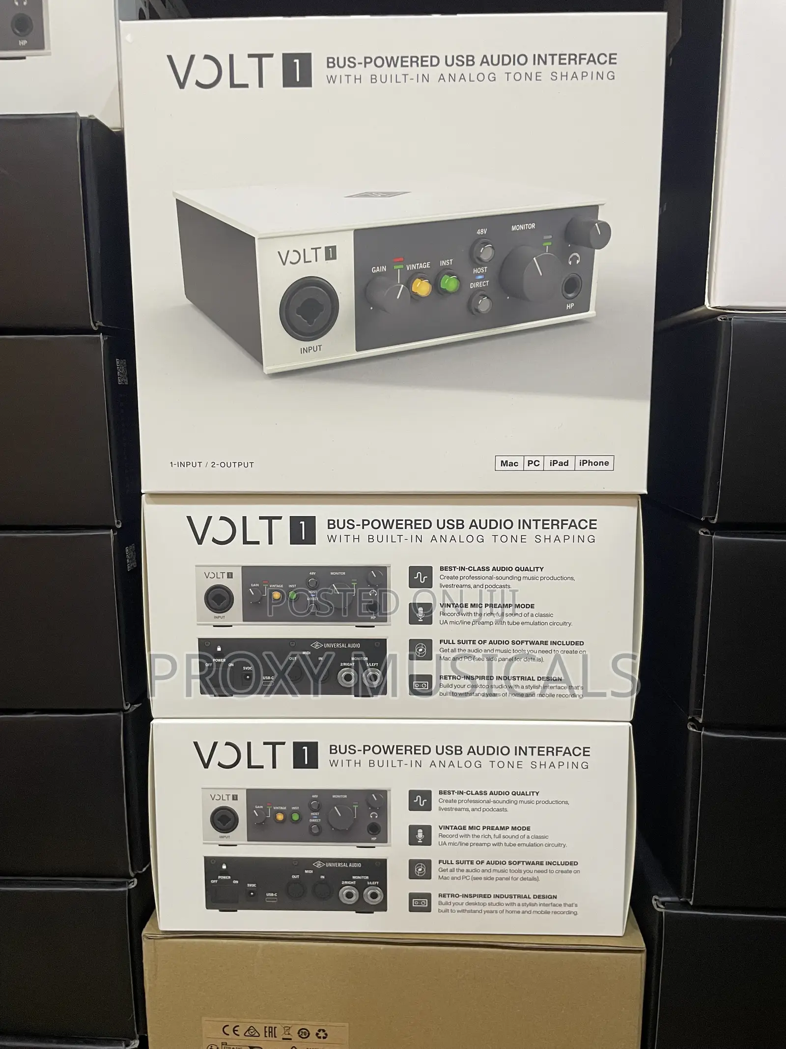 Universal Audio Volt 1 Bus-Powered USB Audio Interface / Soundcard