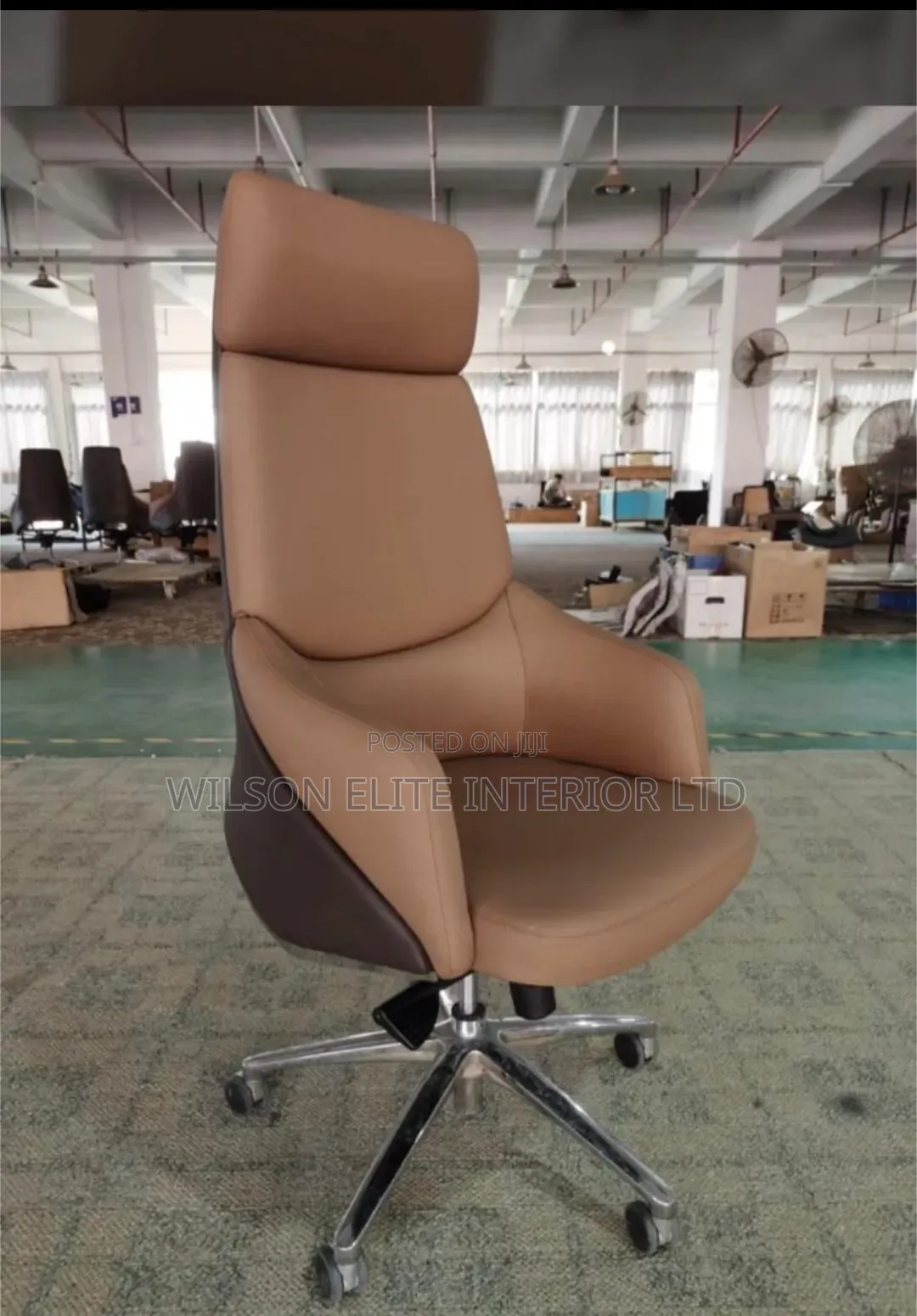 Executive Leather Office Chair | Swivel Adjustable