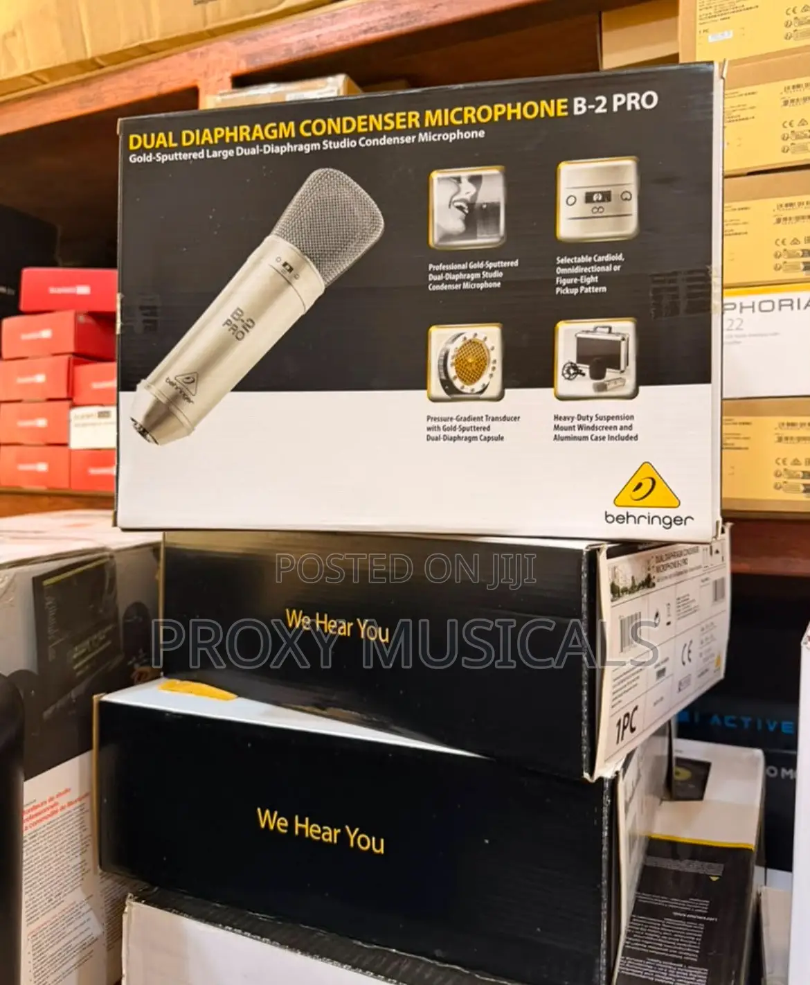 Professional Behringer B-2 Pro Dual-Diaphragm Condenser Microphone
