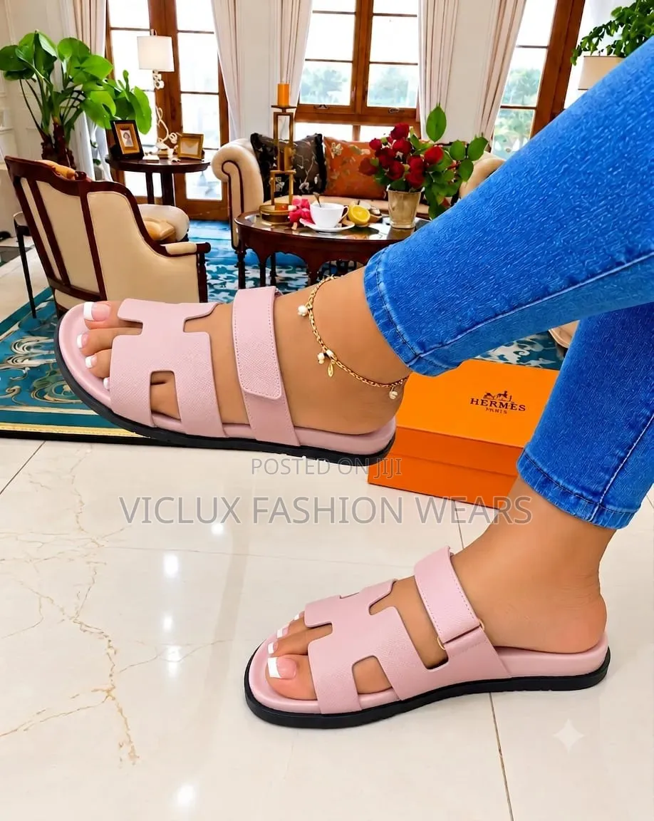 Hermes High Quality Ladies Slippers