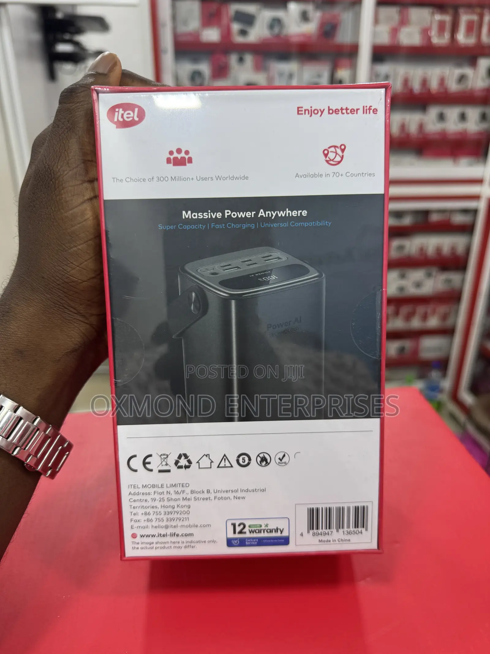 Itel 80,000 Mah Power Bank (100watts)