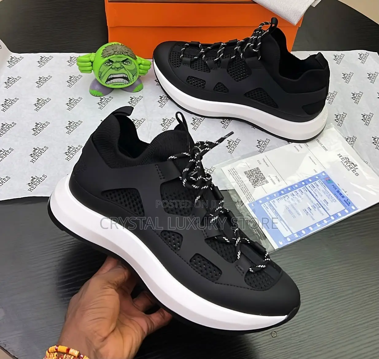 Hermes Quality Luxury Men Sneakers