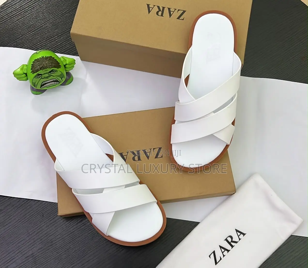 Zara Quality Luxury Men Genuine Leather Pams
