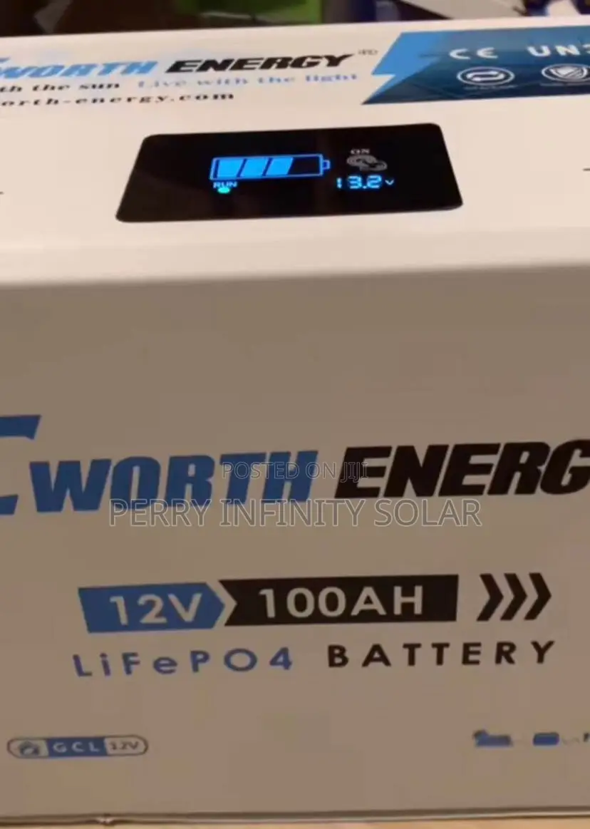 Cworthy 12V 100Ah Rechargeable Solar Bat
