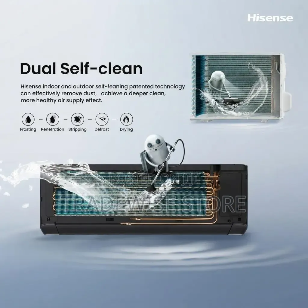 Hisense Split AC 1.5 HP Inverter Black