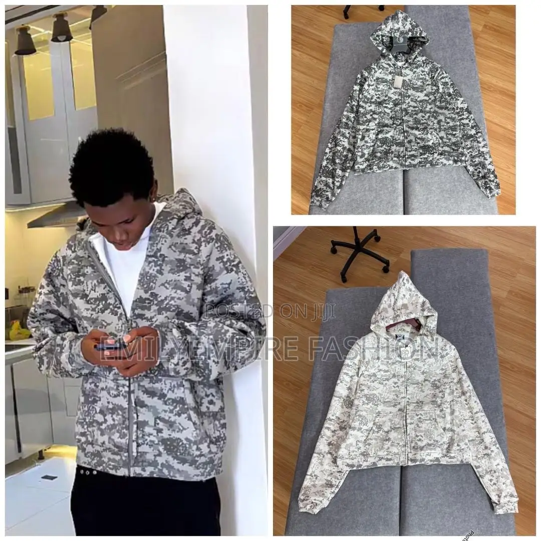 *Luxury Camouflage Hoodie thick Quality Available in Store Now 