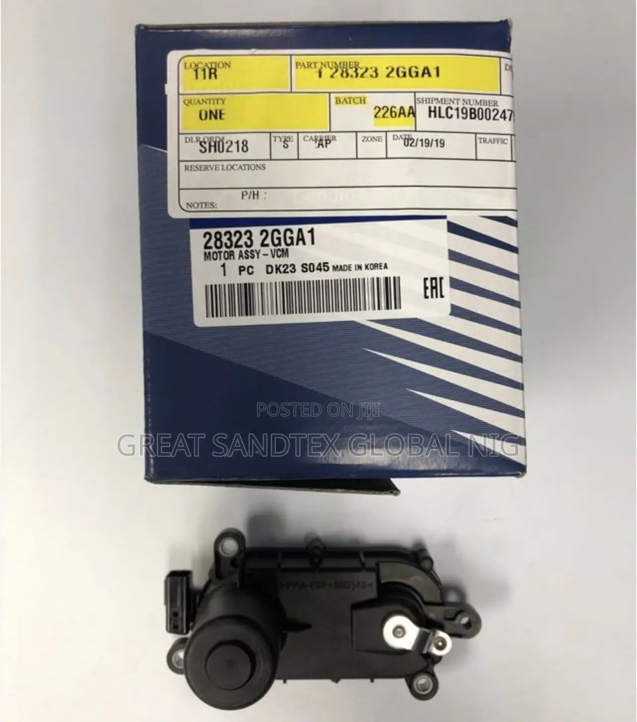 Intake Manifold Control Motor Actuator 28323 2GGA1 VCM