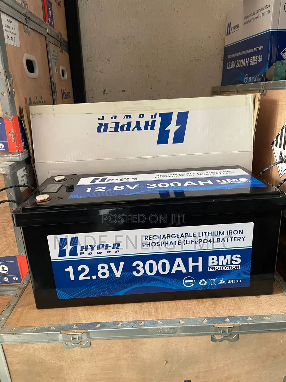  HYPER POWER 12.8V 300Ah LiFePO4 Lithium Battery – 3.84kWh