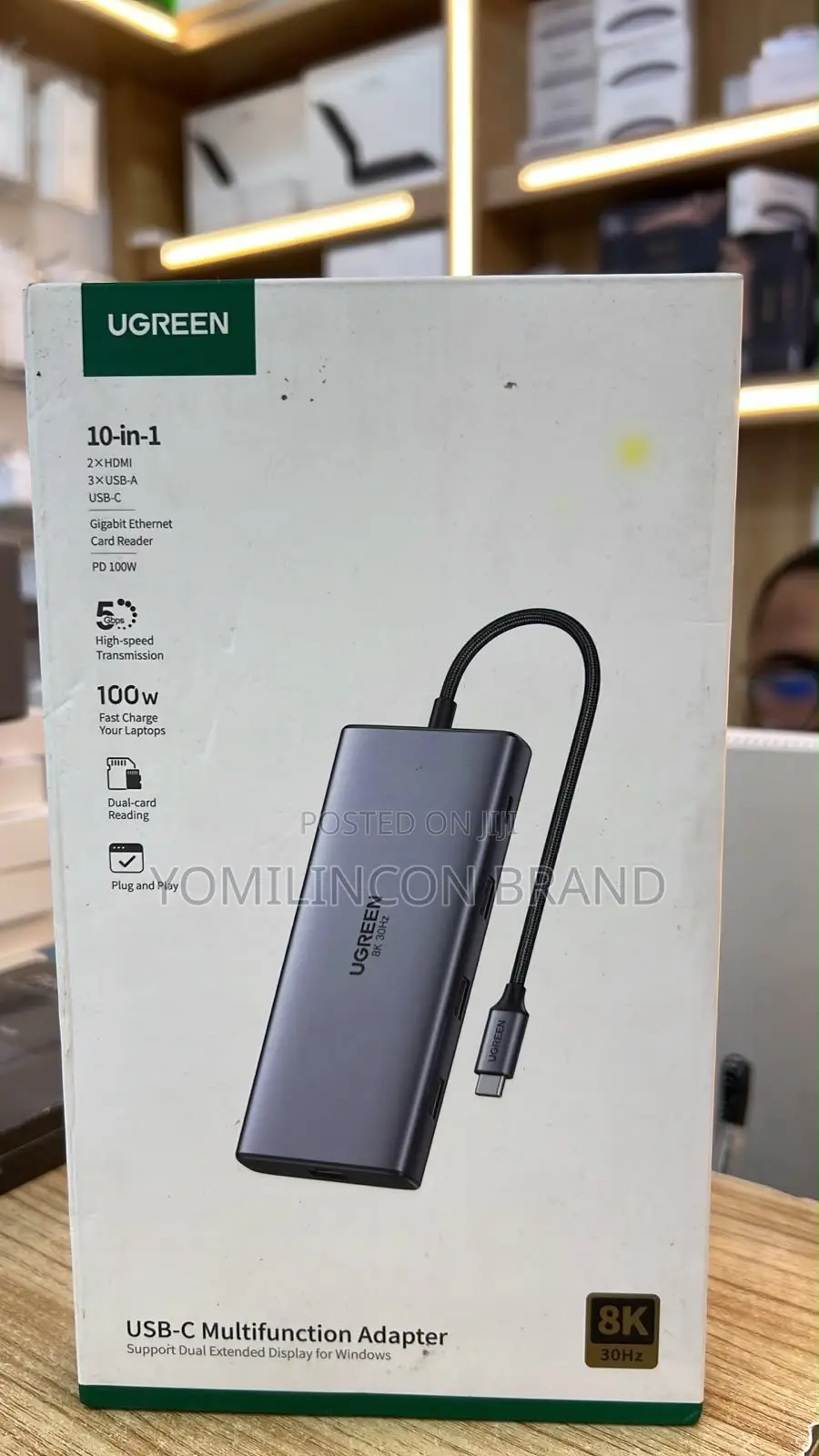 UGREEN USB C Docking Station Dual Monitor, 10-in-1 Laptop