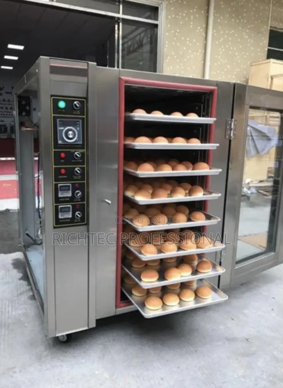 Commercial 10-Tray Gas Convection Oven-Stainless Steel Heavy Duty Oven