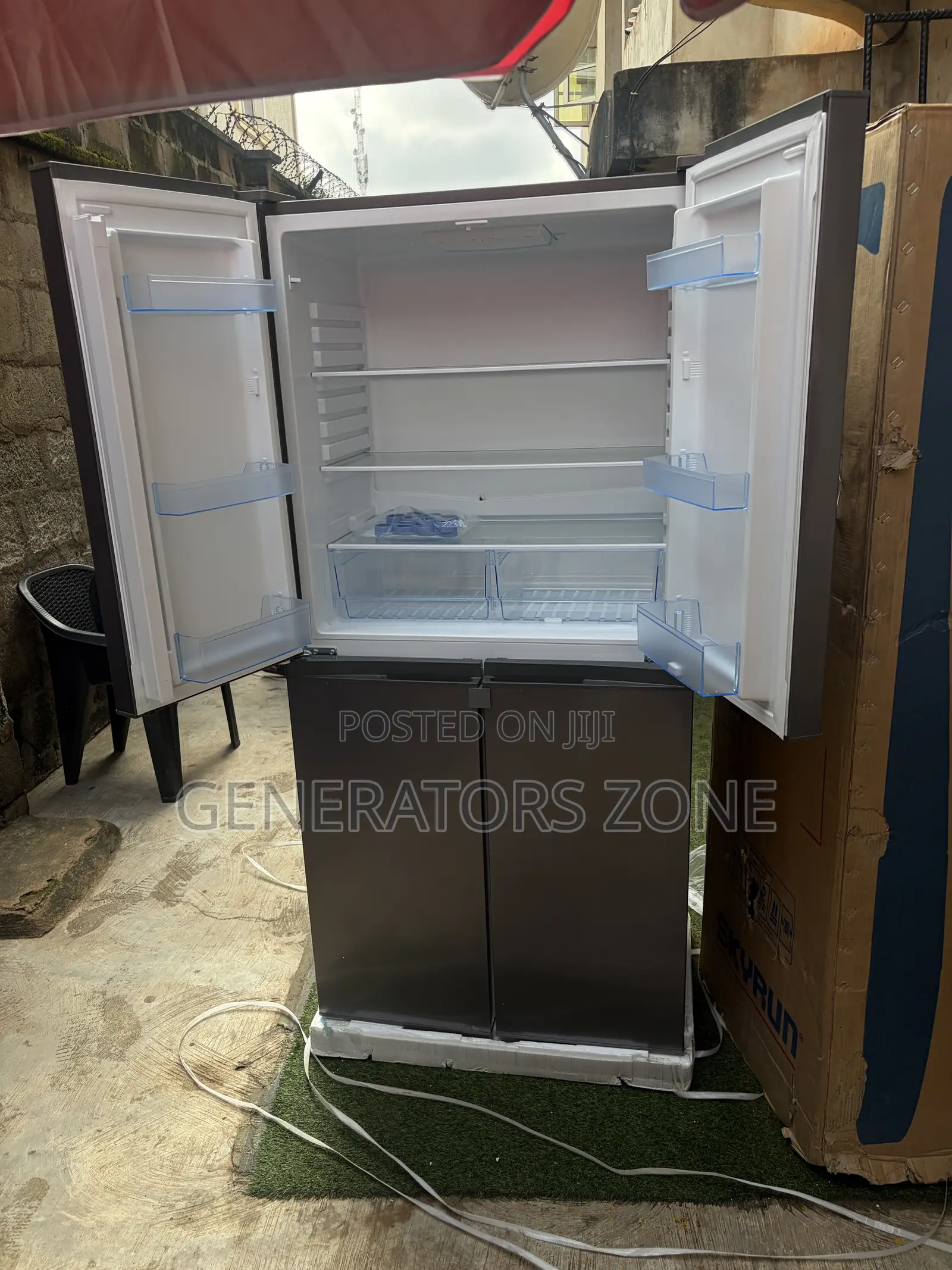 SkyRun 450L 4-Door Side-by-Side Refrigerator