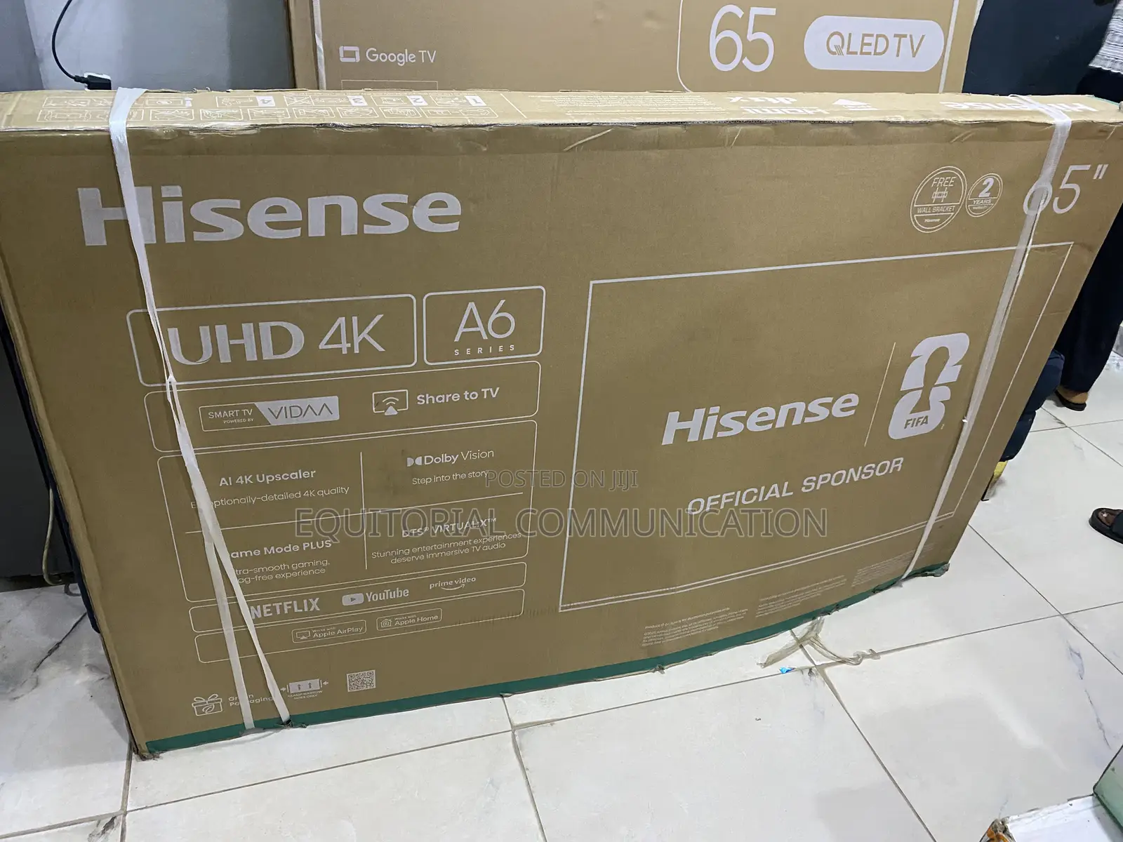 Hisense 65 Inch Smart TV UHD A6 Series 65A60QXVT