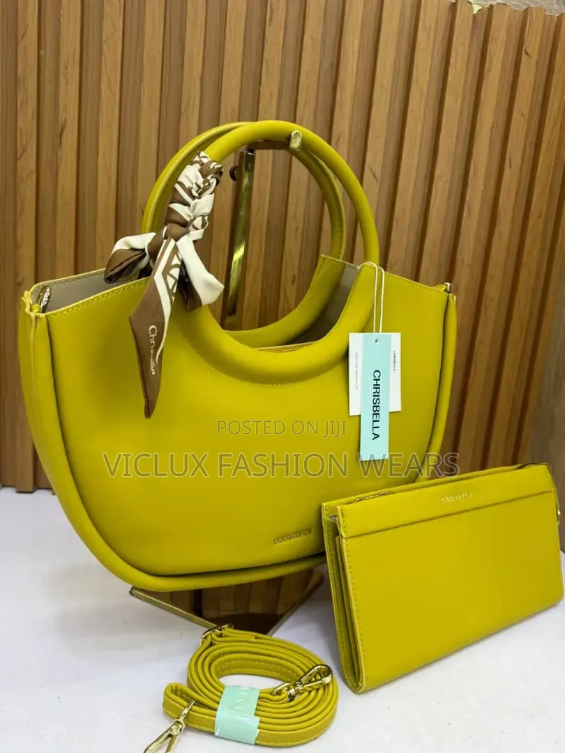 Chris Bella 2in1 Quality Ladies Leather Bag